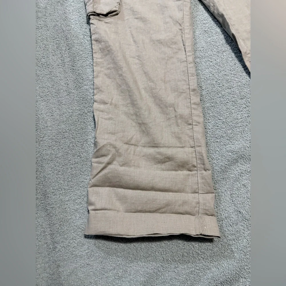 Tommy Hilfiger Tan Cargo Pants Vintage Linen / Cotton